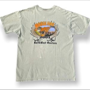 Large Vintage 2001 "Moose Fire" Tee